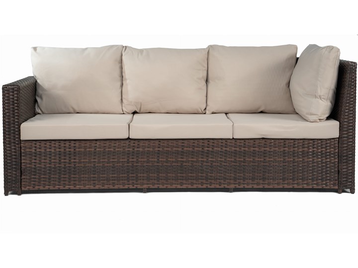 MEBLE OGRODOWE RATTAN 1162S BRĄZ Technorattan Stal Zestawy kawowe Zestawy wypoczynkowe Styl Nowoczesny