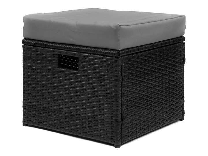 MEBLE OGRODOWE RATTAN 1162S CZARNY Zestawy wypoczynkowe Technorattan Zestawy kawowe Styl Nowoczesny