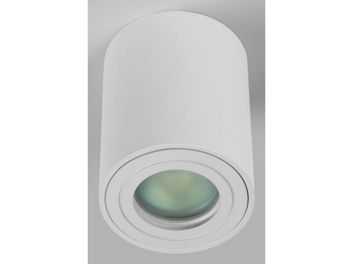 Sufitowa oprawa natynkowa IP65, okrągła, tuba, biały mat aluminiowa Oprawa halogenowa Okrągłe Oprawa stropowa Oprawa led Kategoria Oprawy oświetleniowe