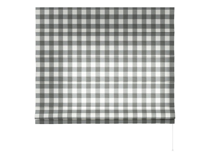 Roleta rzymska Capri, szaro biała krata (5,5x5,5cm), szer.80 × dł.170 cm, Quadro Typ Roleta przeciwsłoneczna Kategoria Rolety