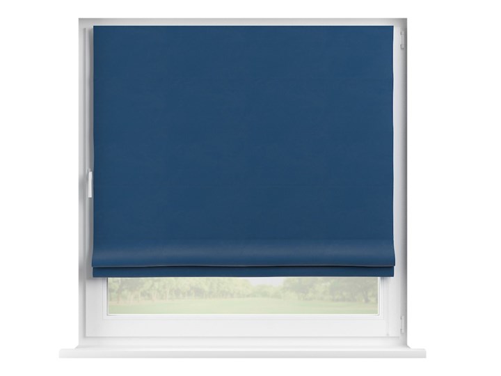 Roleta rzymska Capri, granat, szer.80 × dł.170 cm, Velvet Kolor Granatowy
