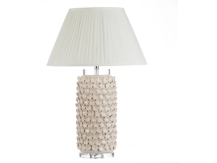 Lampa stołowa Sayaka ceramiczna 73cm, 73 cm Kategoria Lampy stołowe Lampa z kloszem Kolor Biały