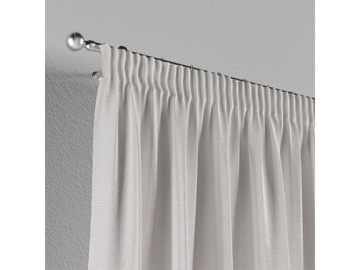 Zasłona na taśmie marszczącej 1 szt., śmietankowa biel, 1szt 130 × 260 cm, Loneta Mocowanie Poliester Zasłona zaciemniająca Bawełna 130x260 cm Pomieszczenie Salon