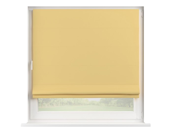 Roleta rzymska Capri, żółty , 80 × 170 cm, Blackout - zaciemniające Wzór Gładkie