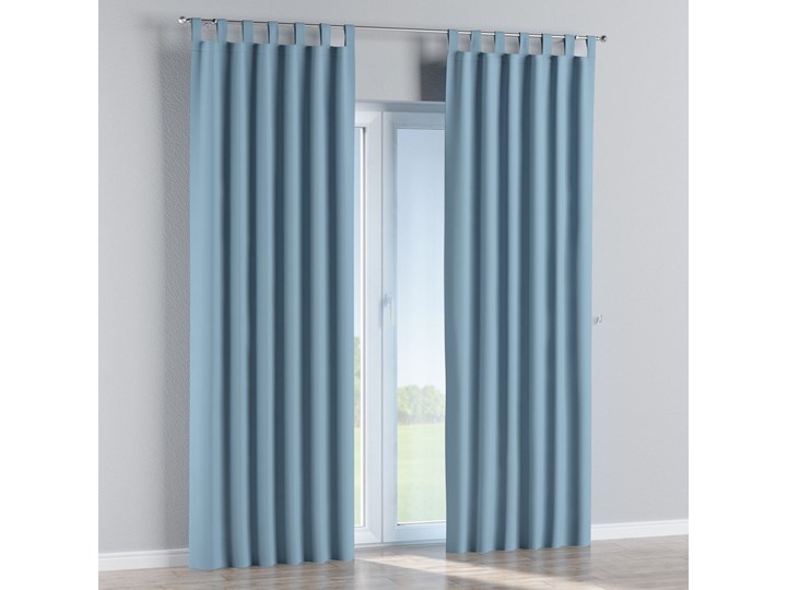 Zasłona zaciemniająca na szelkach 1 szt., niebieski, 1szt 140 × 260 cm, Blackout - zaciemniające Poliester 140x260 cm Pomieszczenie Sypialnia