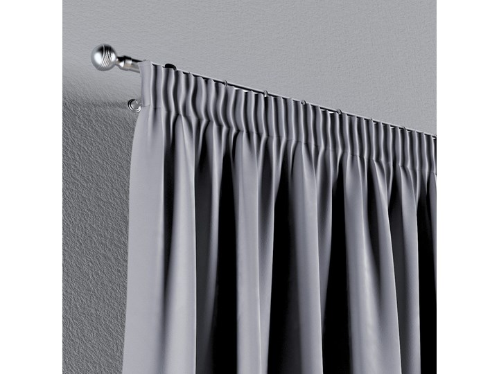 Zasłona na taśmie marszczącej 1 szt., srebrzysty szary, 1szt 130 × 260 cm, Velvet Zasłona prześwitująca Poliester 130x260 cm Kolor Srebrny