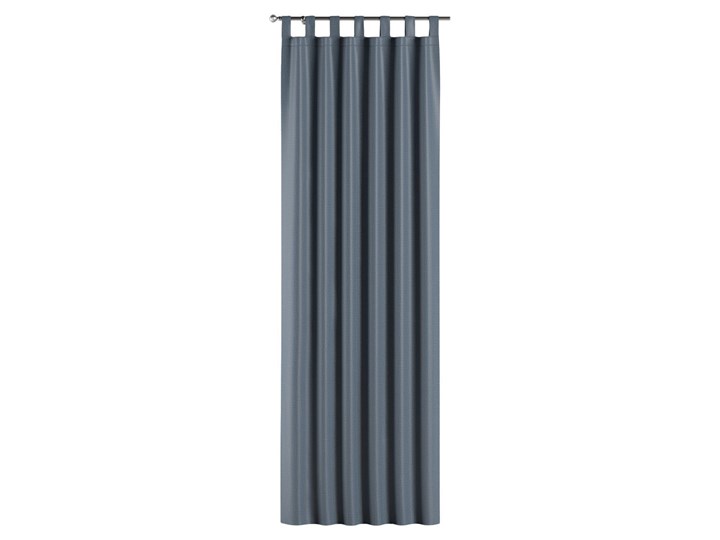 Zasłona zaciemniająca na szelkach 1 szt., ciemny niebieski o wyraźnej strukturze, 1szt 140 × 260 cm, Blackout - zaciemniające 140x260 cm Poliester Żakard Kolor Czarny