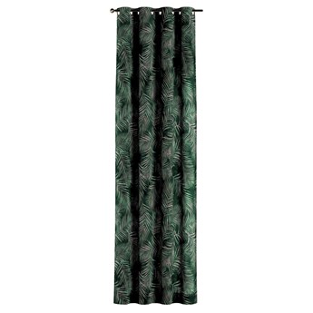 Zasłona na kółkach 1 szt., zielony w liście, 1szt 130 × 260 cm, Velvet