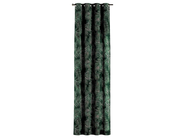 Zasłona na kółkach 1 szt., zielony w liście, 1szt 130 × 260 cm, Velvet Poliester Kolor Khaki 130x260 cm Zasłona prześwitująca Wzór Kwiaty