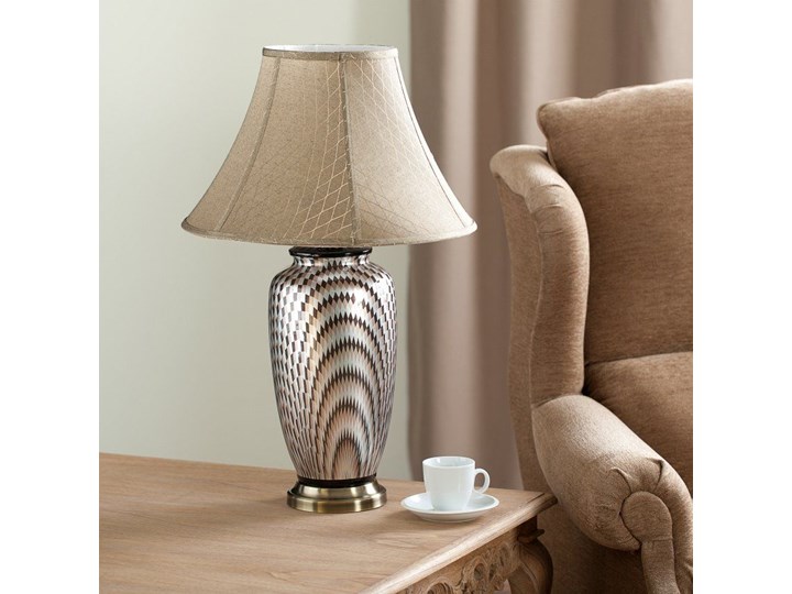 Lampa stołowa Maiko ceramiczna 71cm, 71 cm Lampa z kloszem Kategoria Lampy stołowe