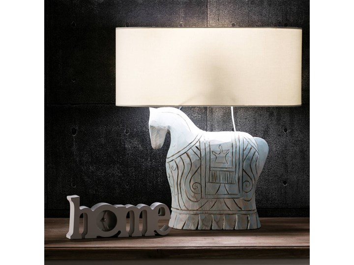 Lampa stołowa Bahima 60cm, 46 × 20 × 60 cm Lampa z abażurem Lampa z kloszem Styl Nowoczesny
