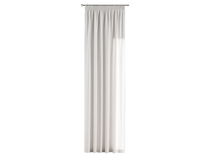 Zasłona na taśmie marszczącej 1 szt., śmietankowa biel, 1szt 130 × 260 cm, Loneta 130x260 cm Zasłona zaciemniająca Poliester Bawełna Pomieszczenie Jadalnia Pomieszczenie Kuchnia