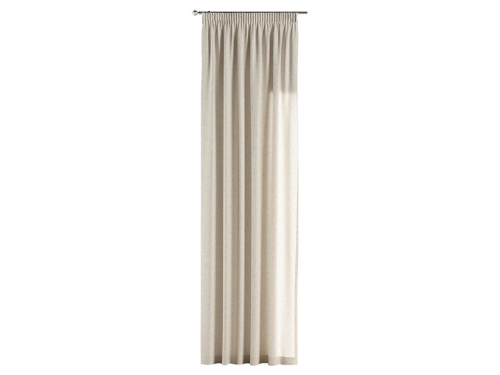 Zasłona na taśmie marszczącej 1 szt., melanż szaro-beżowy, 1szt 130 × 260 cm, Loneta Kategoria Zasłony 130x260 cm Zasłona zaciemniająca Poliester Bawełna Mocowanie