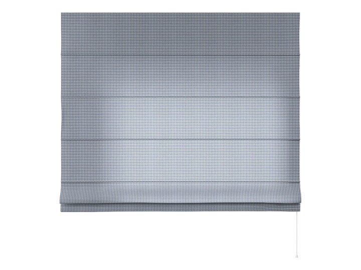 Roleta rzymska Capri, granatowo biała krateczka (0,5x0,5cm), szer.80 × dł.170 cm, Quadro Wzór Gładkie Typ Roleta przeciwsłoneczna