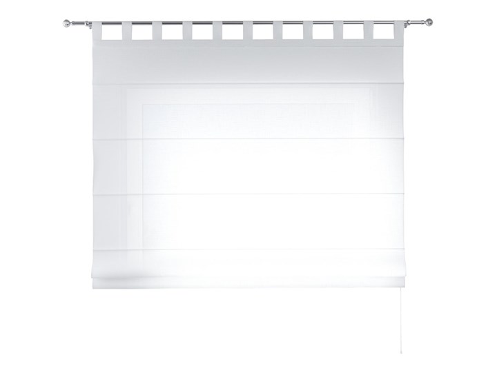 Roleta rzymska Verona, prześwitująca, biała, szer.80 × dł.170 cm, Romantica Wzór Gładkie