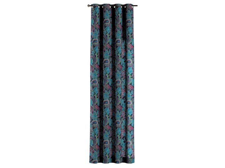 Zasłona na kółkach 1 szt., wielokolorowy paisley, 1szt 130 × 260 cm, Velvet