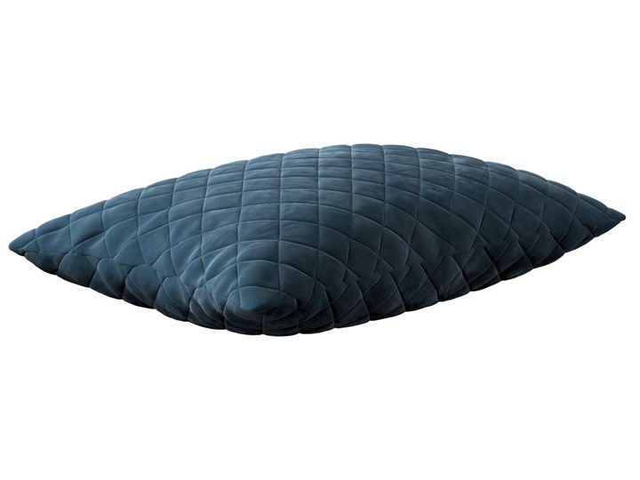 Poszewka Kinga pikowana 60 x 40 cm, pruski błękit, 60 × 40 cm, Velvet Kolor Prostokątne 40x60 cm Poliester Poszewka dekoracyjna Wzór Jednolity