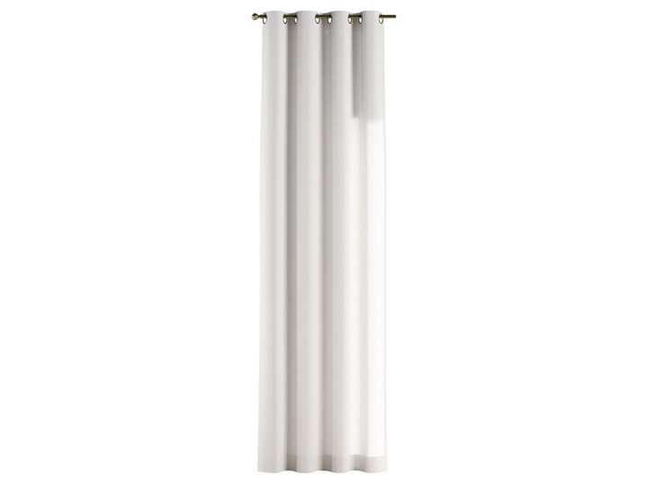 Zasłona na kółkach 1 szt., śmietankowa biel, 1szt 130 × 260 cm, Loneta Zasłona zaciemniająca Bawełna Pomieszczenie Salon Poliester 130x260 cm Mocowanie Taśma