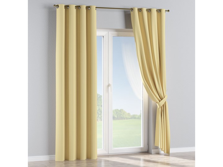 Zasłona zaciemniająca na kółkach 1 szt., żółty , 1szt 140 × 260 cm, Blackout - zaciemniające 140x260 cm Poliester Mocowanie Taśma