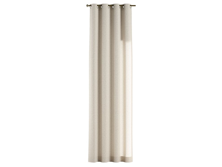 Zasłona na kółkach 1 szt., melanż szaro-beżowy, 1szt 130 × 260 cm, Loneta Poliester Mocowanie Taśma Zasłona zaciemniająca Bawełna 130x260 cm Kategoria Zasłony