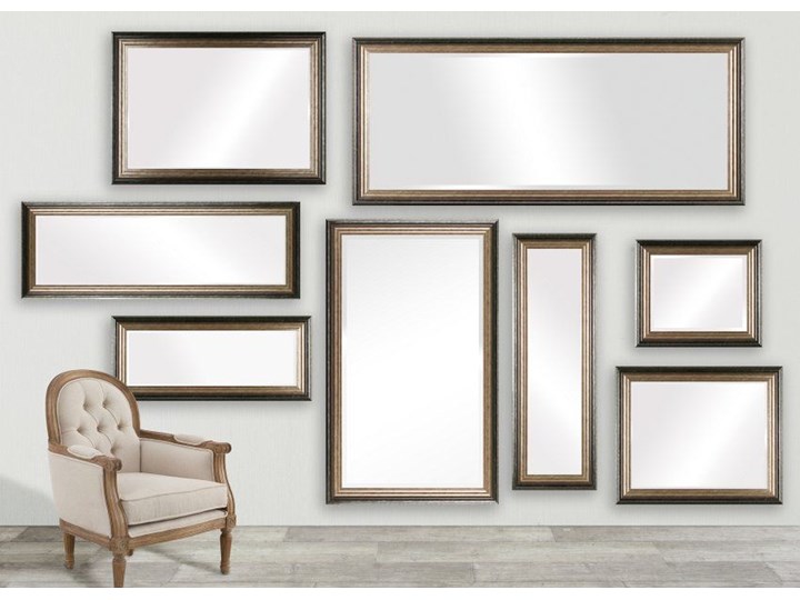 Lustro Romane 46x107cm, 46 × 107 cm Prostokątne Ścienne Lustro z ramą Kategoria Lustra