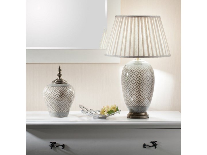 Waza ceramiczna Shiho z pokrywką 36cm, 36 cm Metal Ceramika Kategoria Wazony