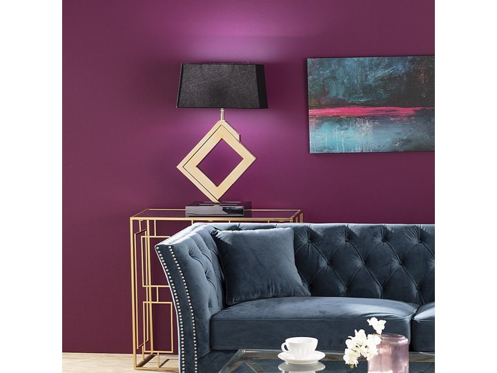 Lampa stołowa Murray Gold, 44 x 29 x 79 cm Lampa z kloszem Lampa z abażurem Styl Nowoczesny Kolor Czarny