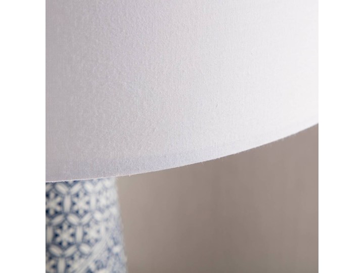 Lampa stołowa Blue Sapporo wys. 63cm, 45 × 45 × 63 cm Lampa z abażurem Kategoria Lampy stołowe Lampa z kloszem Kolor