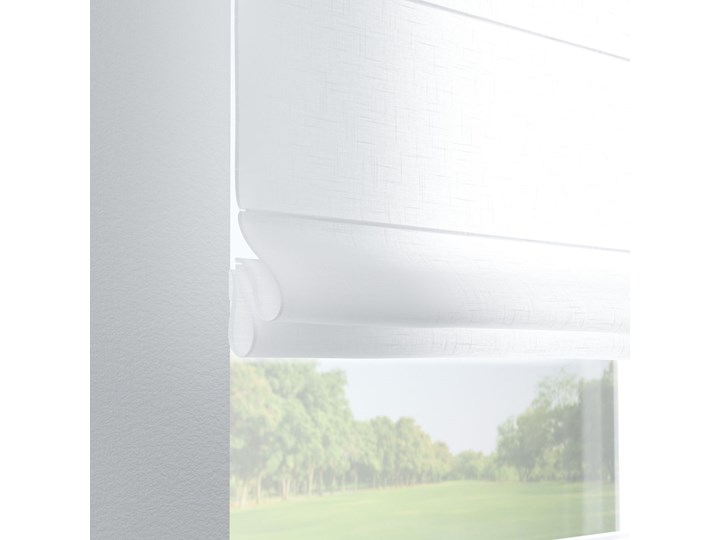Roleta rzymska Verona, prześwitująca, biała, szer.80 × dł.170 cm, Romantica Kolor Biały