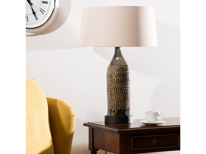 Lampa stołowa Royal Green wys. 67cm, 45 × 45 × 67 cm Kolor Srebrny Lampa z kloszem Kategoria Lampy stołowe