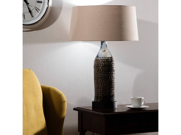 Lampa stołowa Royal Green wys. 67cm, 45 × 45 × 67 cm Kolor Srebrny Lampa z kloszem Kategoria Lampy stołowe