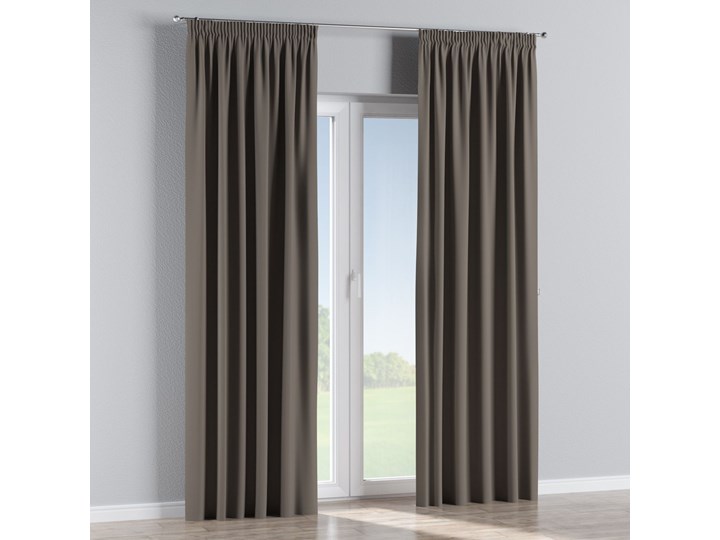 Zasłona zaciemniająca na taśmie 1 szt., szaro-brązowy, 1szt 140 × 260 cm, Blackout - zaciemniające Zasłona prześwitująca 140x260 cm Poliester Pomieszczenie Sypialnia