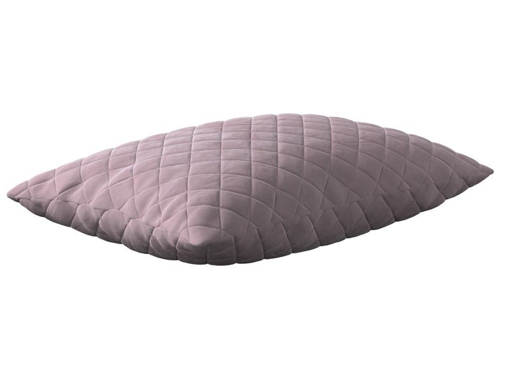 Poszewka Kinga pikowana 60 x 40 cm, zgaszony róż, 60 × 40 cm, Velvet Poliester 40x60 cm Poszewka dekoracyjna Prostokątne Pomieszczenie Salon Wzór Jednolity