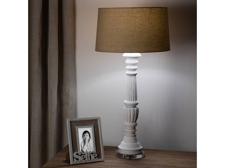 Lampa stołowa Safona wys. 91cm, 45 × 45 × 91 cm Lampa z kloszem Lampa z abażurem Styl Klasyczny