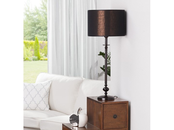 Lampa stołowa Chloe Black wys. 71,5m, 29,5 × 29,5 × 71,5 cm Lampa z kloszem Wysokość 72 cm Lampa z abażurem Kolor Czarny
