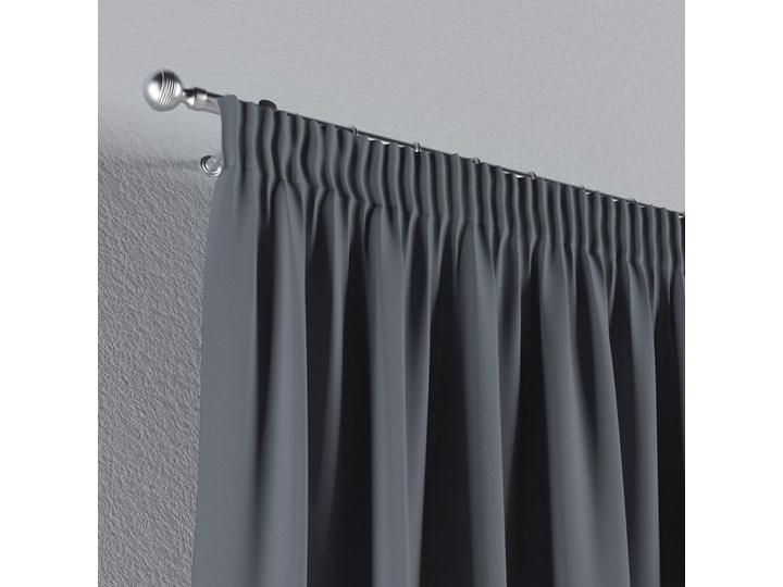 Zasłona zaciemniająca na taśmie 1 szt., ciemno szary, 1szt 140 × 260 cm, Blackout - zaciemniające 140x260 cm Pomieszczenie Pokój nastolatka Poliester Wzór Gładkie