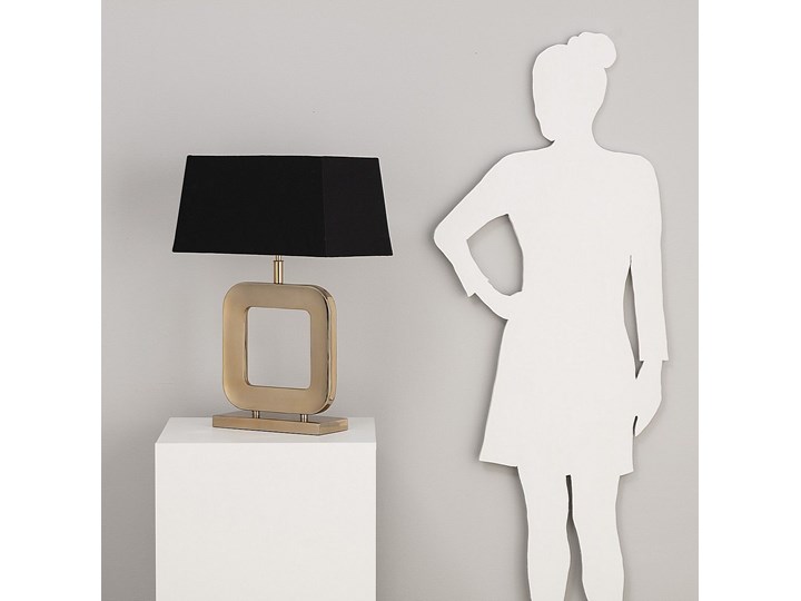Lampa stołowa Esperia Gold, 45 x 28 x 65 cm Lampa z kloszem Lampa z abażurem Kategoria Lampy stołowe Styl Nowoczesny