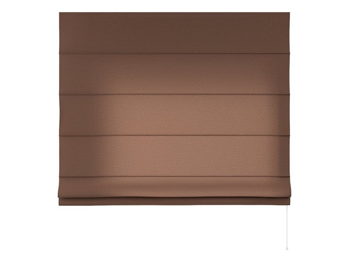 Roleta rzymska Capri, brązowy, szer.80 × dł.170 cm, Loneta Wzór Kwiaty