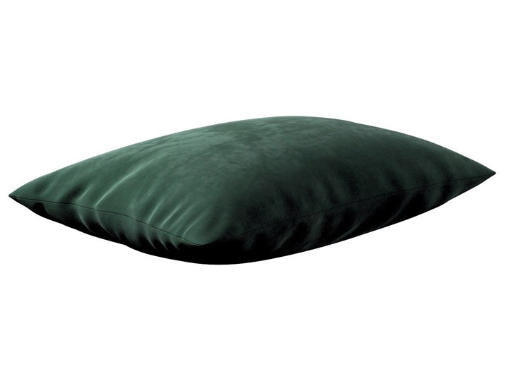 Poszewka Kinga na poduszkę prostokątną, ciemny zielony, 60 × 40 cm, Velvet 45x65 cm 40x60 cm Poliester Prostokątne Poszewka dekoracyjna Pomieszczenie Salon