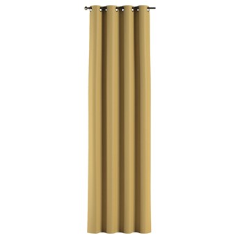 Zasłona zaciemniająca na kółkach 1 szt., musztardowy żółty o wyraźnej strukturze, 1szt 140 × 260 cm, Blackout - zaciemniające
