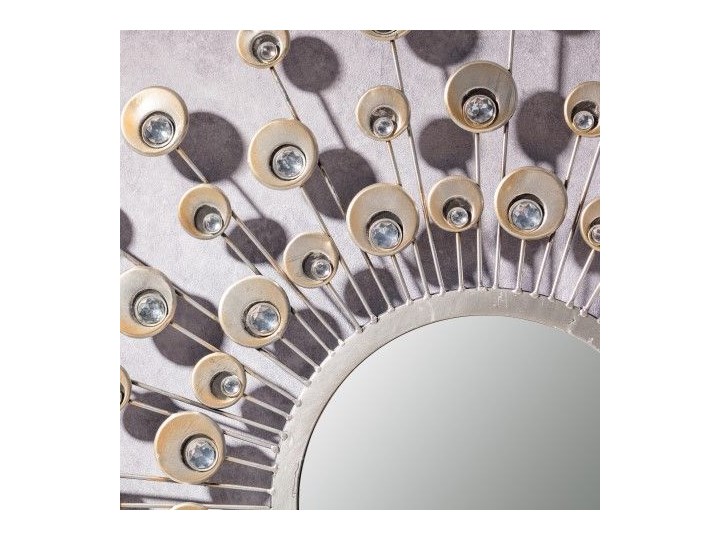 Lustro okrągłe Peacock 80cm, 80 cm Lustro z ramą Ścienne Pomieszczenie Przedpokój