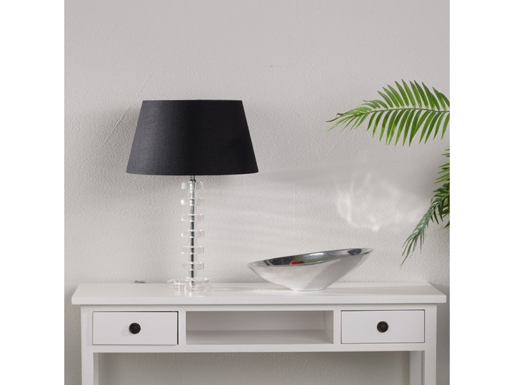 Lampa stojąca Keravan wys. 58cm, 39 × 58 cm Lampa z kloszem Kategoria Lampy stołowe Styl Glamour
