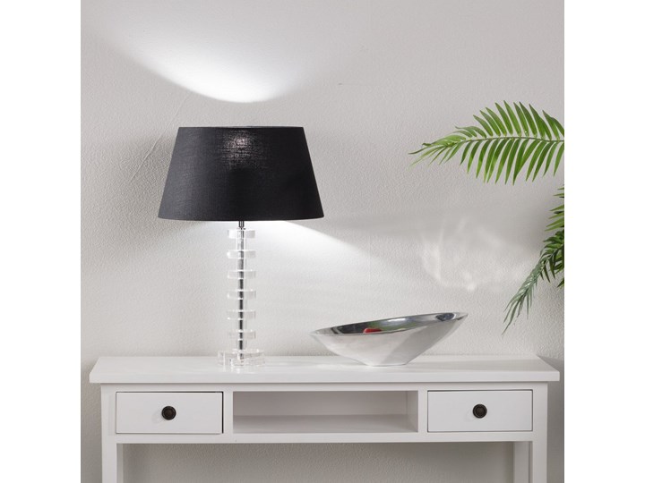 Lampa stojąca Keravan wys. 58cm, 39 × 58 cm Lampa z kloszem Styl Glamour