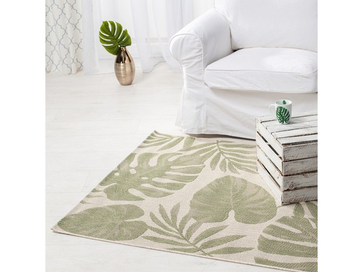 Dywan Cottage wool/ jungle green 120x170cm, 120 × 170 cm Syntetyk Juta Prostokątny Dywany 120x170 cm Pomieszczenie Kuchnia