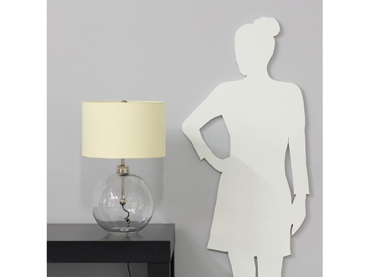 Lampa Pure Glass wys. 58cm, 36×36×58cm Lampa z kloszem Styl Nowoczesny Wysokość 58 cm Kategoria Lampy stołowe