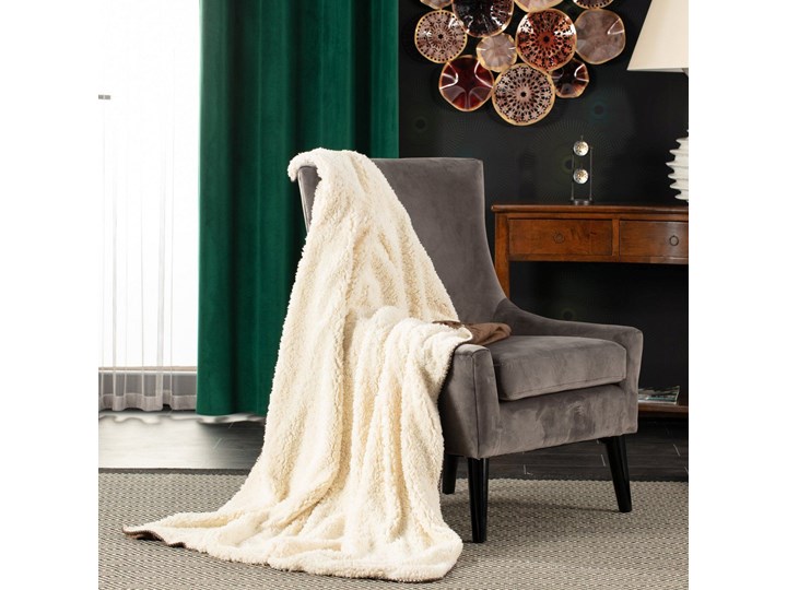 Pled Wolle brown 130x160cm, 130×160cm 130x160 cm Poliester Bawełna 130x170 cm Wełna Kolor Beżowy