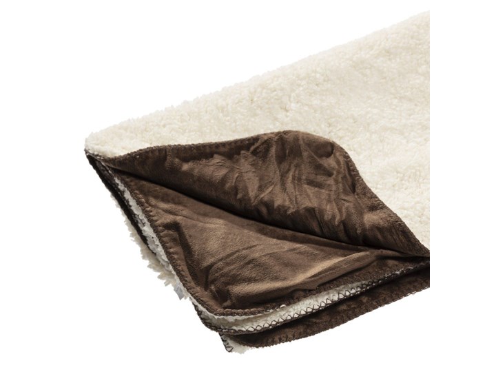Pled Wolle brown 130x160cm, 130×160cm 130x170 cm 130x160 cm Wełna Kolor Beżowy Poliester Bawełna Kategoria Koce i pledy