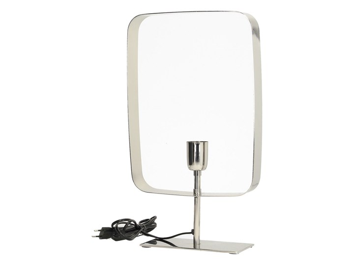 Lampa stołowa Theo Silver 46 cm, 46cm Styl Nowoczesny Lampa dekoracyjna Kolor Srebrny