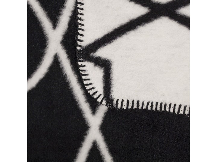 Koc Cotton Cloud 150x200 cm New York, 150 x 200 cm Akryl Bawełna Pomieszczenie Salon Kolor Czarny