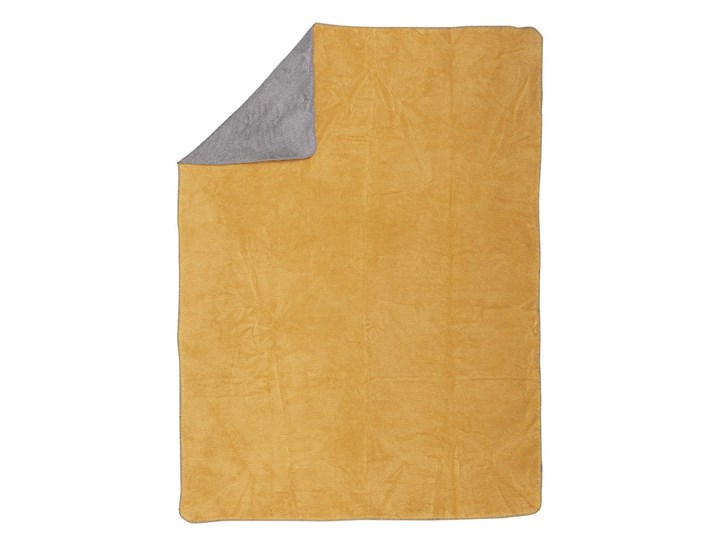 Koc Cosy Home 150x200cm Mustard&Grey, 150 x 200 cm Bawełna Akryl 150x200 cm Kategoria Koce i pledy